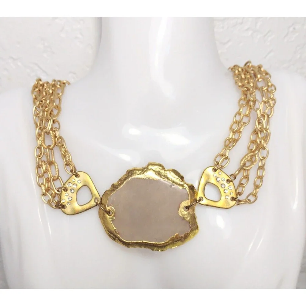 ALFANI Statement Necklace Gold tone anthropologie